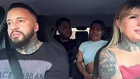uber couple discovers we're pornstars joins car suck fest moans everywhere 🚗👅😈