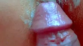 innocent desi coed rubs shaved pussy to orgasm before big cock creampie