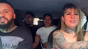 uber couple discovers we're pornstars joins car suck fest moans everywhere 🚗👅😈