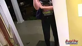 Kinky Brunette Olyssia and Blonde Ryann Suck Cock Muff Dive and Swallow Cum