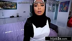 Hot Big Tits Muslim Babe Sucks And Rides American Colleague's Hard Cock
