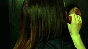 nurse in lingerie hits gloryhole after shift for cum facials and deepthroat swallows