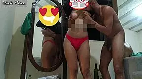 submissive young brazilian slut punished with huge cock on hairy pussy 😩💦