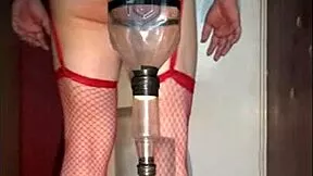 mark wright crossdresser begs public humiliation piss in mouth bottle play then hard ass fuck