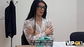 CRAZY HORNY 18+ TEEN AT WORK BEGS FOR ROUGH OFFICE PUSSY POUNDING!