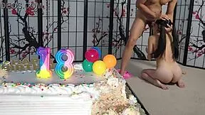 happy 18th to my petite japanese cheating student pigtails