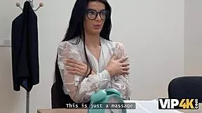 CRAZY HORNY 18+ TEEN AT WORK BEGS FOR ROUGH OFFICE PUSSY POUNDING!
