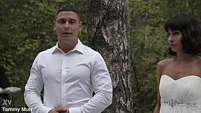 Bride's final pounding by two monster cocks before wedding vows