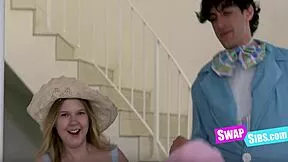 easter bunny step sis swap turns into wild teen group bang