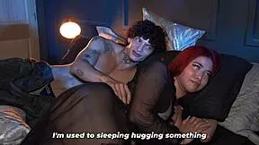 hot muscular stepson takes redhead latina stepmom's huge ass for first-time anal pounding in bed