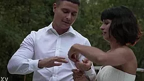Bride's final pounding by two monster cocks before wedding vows