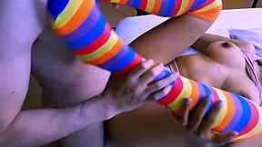 step sis invites cheating friend to her cinema for full hardcore creampie girlfriend fuck session
