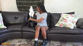 Can You Handle Big Tits Ebony Amateur Screwed Hard on All Fours at Audition?!