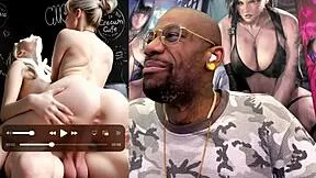White Trans Teen Slams Tight Asian Goth Pussy! Big Breast Chun-Li Gets Mai-Style Backdoor Cum Pound From Behind!