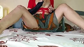 amateur indian wife sneaks in step bro's room with cock ring for his massive orgasm surprise