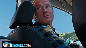 Never Thought I'd Share Hitchhiker's Pussy with Stepdad!