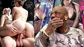 White Trans Teen Slams Tight Asian Goth Pussy! Big Breast Chun-Li Gets Mai-Style Backdoor Cum Pound From Behind!