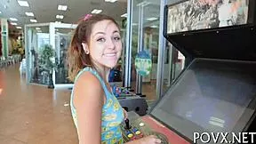 barely legal teen slut gets rough fucked in socks pov