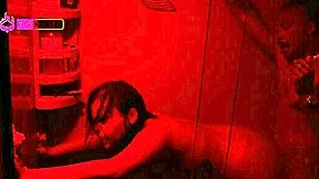 Big Tits Latina Wife Fucks Big Black Cock in Shower Bareback