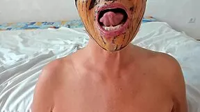 stepmommy milf cougar with huge natural saggy tits big nipples squirts on monster cock deepthroat swallow creampie mouthful cum covered
