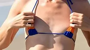 check these teen beach sluts flashing natural tits everywhere—compilation!