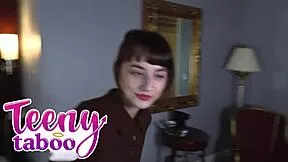 Lana the small 18+ sweet sinner shares taboo moment with convert in homemade scene