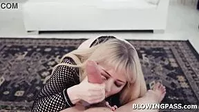 Blonde Milf Gags On BBC Deepthroat Face Fuck Choke!