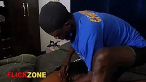 i can't stop groping my stepsister's sexy ebony ass and tits on bed