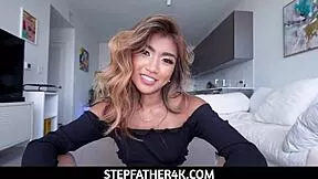 Super Cute Stepdaughter Fucks Stepdaddy Hard for Cash!
