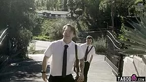 Can Young Religious Studs Convert Huge Tits Granny Dee Williams with Monster Cocks?