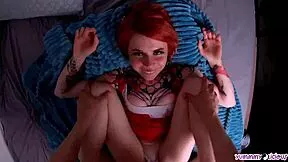 my horny girlfriend in corset craves tiny hole fuck