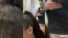 Petite Ryan Reid's ass pounded roughly in shower by Logan Xander's huge cock