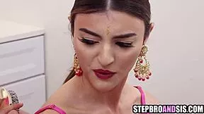 uh two desi stepsisters fighting over my huge cock now