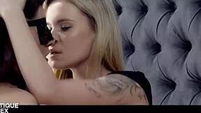 Angel piaff and candice luca moan through passionate ffm riding and tight pussy orgasms