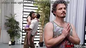 damn jane wilde's rough yoga class turns wild with her big black cock teacher's monster dick pounding her tight teen ass 🍆🔥😈