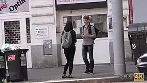 hunt4k. hot brunette tourist licks stranger's cock for cash in hidden cam pov pickup