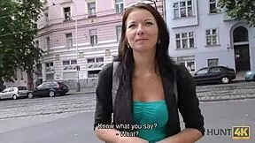 hunt4k. hot brunette tourist licks stranger's cock for cash in hidden cam pov pickup