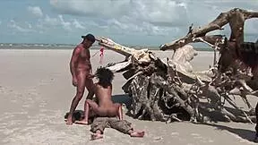 imagine mmf outdoor with seductive muse's hairy latina pussy stretched by big cocks