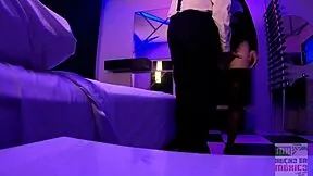 La Secretaria Cuckold Rides Monster Cock Before Husband's Eyes