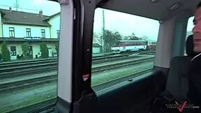 divorced busty teen fucks stranger in taxi now?!