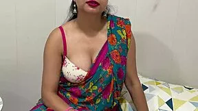 indian stepmom's dirty hindi talk roleplay in kitchen gets horny deepthroat