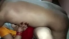 Indian hot girl gets hard kissing boobs sucked then closeup pussy fucked