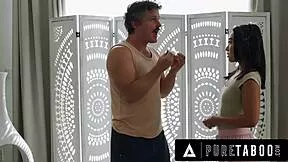 he guilt trips his petite asian assistant kimmy kimm into doggystyle sex on pure taboo