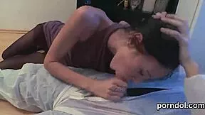 Hey stud, this beautiful teen got tempted into your hard pounding grip?