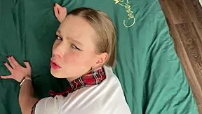 Stepdaughter Teases and Plays with Stepdad's Penis While Cheating on His Wife!