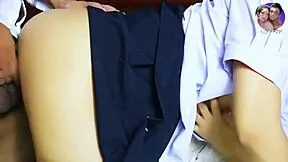 Tricking Schoolgirl Babysitter into Book Study Turns into Anal Creampie Fisting!