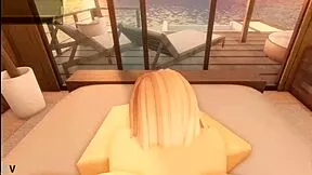 roblox blonde busty teen slut railed by stepdad at beach resort