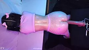 hey tiny shy asian 18yo, your petite pussy vs fat dildo machine before bed? 😏