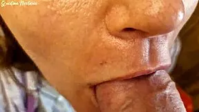real russian wife massages big cock with her huge natural boobs pov