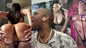 oily latina stepdaughter ashley teases fat ass shakes spreads deepthroats big cock